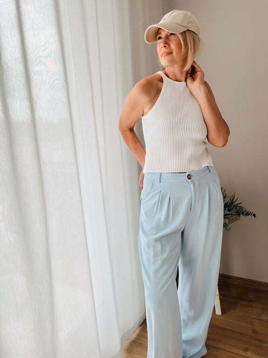 Leinenhose MARA hellblau